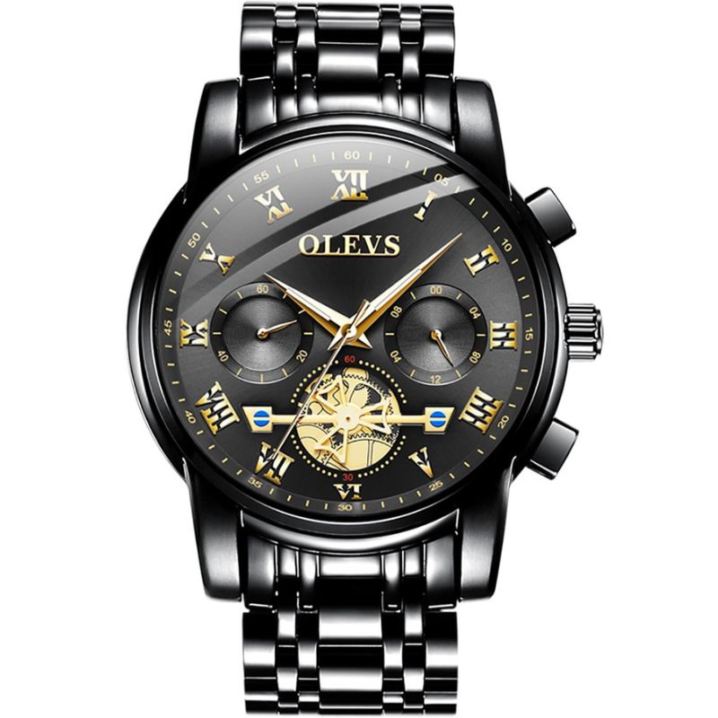 Montre Homme OLEVS Originale Quartz Étanche - Acier Inoxydable 2859 41mm