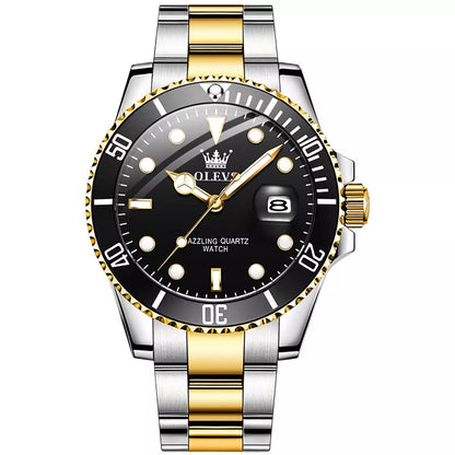 Montre Homme OLEVS Originale Quartz Étanche - Acier Inoxydable 5885 41mm