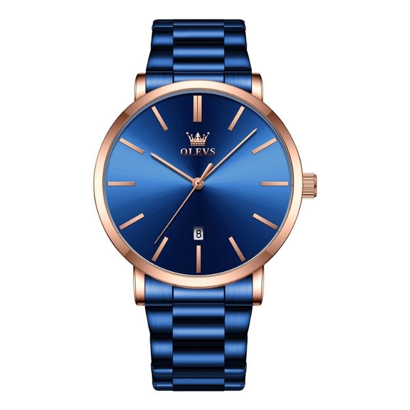 OLEVS Montre Homme Quartz 2896 - Style et Durabilité