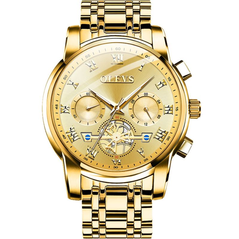 Montre Homme OLEVS Originale Quartz Étanche - Acier Inoxydable 2859 41mm