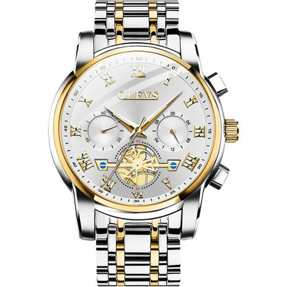 Montre Homme OLEVS Originale Quartz Étanche - Acier Inoxydable 2859 41mm
