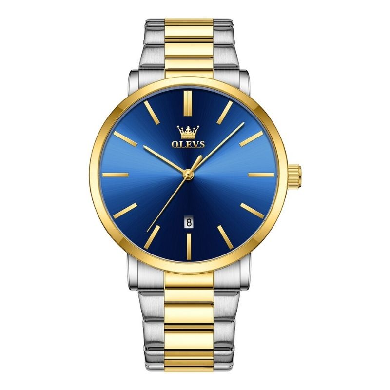 OLEVS Montre Homme Quartz 2896 - Style et Durabilité