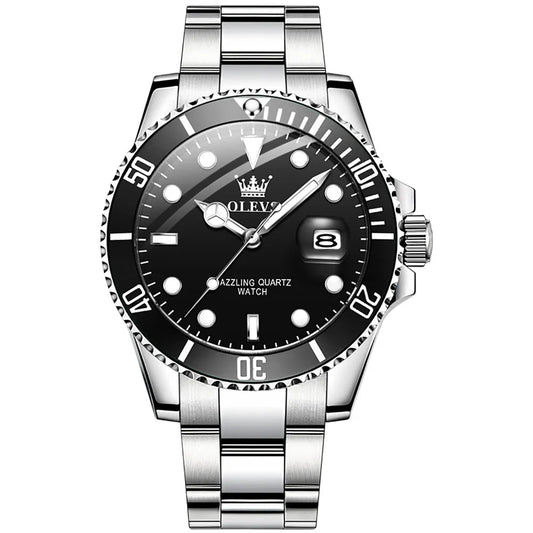Montre Homme OLEVS Originale Quartz Étanche - Acier Inoxydable 5885 41mm