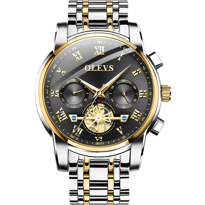 Montre Homme OLEVS Originale Quartz Étanche - Acier Inoxydable 2859 41mm