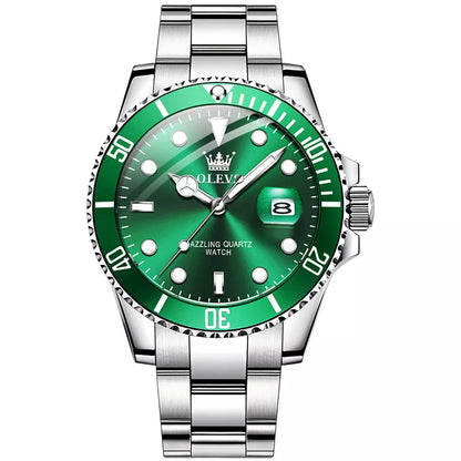 Montre Homme OLEVS Originale Quartz Étanche - Acier Inoxydable 5885 41mm